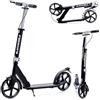 Blackwheels Orio Monopattino Pieghevole da Città - Ruote Grandi 200mm, Regolabile, Leggero in Alluminio, Cinghia Trasporto, Deck Antiscivolo, ABEC 7, Comodo per Adulti e Ragazzi