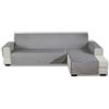 PETCUTE Copridivano angolare copridivano penisola elasticizzato copridivano con chaise longue copripoltrona 240x270cm