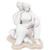 BONGELLI PREZIOSI Scultura Figura Sogno Famiglia 14x17cm Marmorino