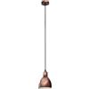 Eglo Leuchten my light Lampadario Priddy 1 cupola stile rustico alluminio ramato D.15,5 cm 1XE27 49492/20