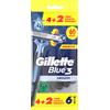 GILETTE Gillette blue 3 usa & getta 4 + 2 pezzi - 987922883 - bellezza-e-cosmesi/viso/viso-uomo-e-barba