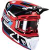 Leatt Casco Moto Cross Leatt KIT MOTO 8.5 V24 RED Rosso