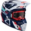 Leatt Casco Moto Cross Leatt KIT MOTO 8.5 V25 ROYAL Blu