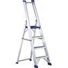 SVELT REGINA Scala per utilizzo professionale, in alluminio estruso nervato, 4 Gradini