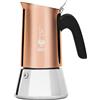 Bialetti Caffettiera New Venus Bronze 4 Tazze, Manico anti scottatura, Adatta a Induzione, 4 Tazze (170 ml), Acciaio Inossidabile, Bronzo