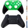 Hzxkqmil Guscio Anteriore e Posteriore Alloggiamento di Ricambio Custodia di Copertura Personalizzata Accessori per Xbox Elite Controller Series 2, Verde + Nero