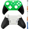 Hzxkqmil Guscio Anteriore e Posteriore Alloggiamento di Ricambio Custodia di Copertura Personalizzata Accessori per Xbox Elite Controller Series 2, Verde + Bianco