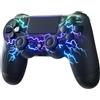 ECHTPower Controller Wireless per PS4, 2025 Nuovo Design Joystick per PS4/Pro/Slim, Batteria da 1000mAH, Doppia Vibrazione, Giroscopio, Jack per Cuffie da 3,5mm, Controller Ergonomico e Antiscivolo