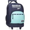 Reebok Andrew Zaino Scuola Zaino Blu Rosa in Poliestere Spallacci Larghi Ergonomici Imbottiti Vari Scomparti by Joumma Bags, blu, Taglia unica, Zaino con ruote