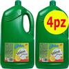 Midor Detersivo piatti al limone VERDEL 4x4kg 4000 ml, sgrassa e rende brillanti le stoviglie, ph neutro - Midor