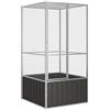 BAZZI Voliera per Uccelli, Gabbia per Uccelli, Gabbia Uccelli, Gabbia per Uccelli Antracite 111x107x211,5 cm Acciaio Zincato