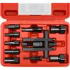 CHANG QI Kit estrattore per cuscinetti per moto, 10 pezzi, 8-25 mm, strumento di smontaggio del cuscinetto interno, kit estrattore per cuscinetti con scatola