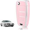 TOOMUME Cover Chiave TPU, Custodia Chiave Adatto per Hyundai i30 ix35 i30n Kona Tucson NX4 Elantra Accent Solaris Sonata Creta Verna, Copri Chiavi Guscio Chiave Auto Telecomando - Flip Key