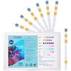 Adiwo 7 in 1 Test Acqua Acquario, 100 Pezzi Test Strisce Acqua, Strisce di Test per Acquario, Piscina, Acqua, Rilevare Il Valore del PH, Durezza, Cloro Libero, Nitrato, Fluoride, ECC