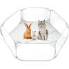 QWORK® Recinto per animali domestici, recinto per animali pieghevole, box pop-up, per porcellini d'India, conigli, criceti, gatti, cani