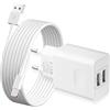 KenSera Caricatore iPhone,【Certificato MFi Apple】12W 2Port USB Caricabatterie con Cavo Compatibile con iPhone 14 13 12 11 Pro Max Plus Mini XS XR X SE 8 7 6S Pad Carica Batteria, Presa USB Alimentatore