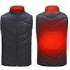 WOXIHUAN Gilet riscaldante bambina Ragazzi e Ragazze Giacca riscaldata per Bambini Elettrico Gilet USB Gilet Isolante e Leggero Riscaldati Inverno Ragazzo Caldo