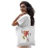 REPUBLIC OF CALIFORNIA ARCTT033-WH Tote Bag Love Rose Vintage Design - Accessorio alla moda retrò ed elegante, bianco, bianco, 38 X 42 CM, Utility