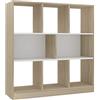 vidaXL Libreria Bianco e rovere Sonoma 97,5x29,5x100 cm Truciolare