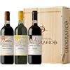 Geograf Cassetta 3 Bottiglie Vino Toscana | Geografico | Borgo Alla Terra | Chianti Riserva | Vernaccia di San Gimignano | Idea Regalo