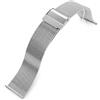 MiLTAT Cinturino in maglia milanese super fine in maglia milanese da 20mm