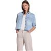 Street One A345663 Camicia in Denim, Light Blue Random Washed, 40 Donna