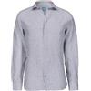 Panareha Camicia da Uomo in Lino a Righe Corsica Blu (XXL)