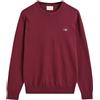 GANT Classico Cotone C-Neck Pullover, Colore: Vinaccia, S Uomo