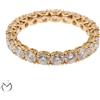 Anello in oro rosa 18 Kt 750 veretta giro diamanti 2,70 ct -39/VV-