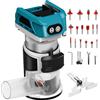 panthem Fresa per bordi a batteria, compatibile con Makita 18 V (senza batteria), a batteria a mano, fresa per legno, fresa multifunzione senza spazzole, fresa per legno, fresa a mano per tagliaerba in legno