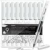 Ohuhu Pennarelli Punta Fine Liquidi, Ohuhu Pennarelli Neri 9 Misure - Inchiostro Resistente All'Acqua e All'Alcool Penne Micro Fineliner Scrittura Liscia Sketching Journaling Anime per Studenti Artisti