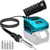 FYJUL Attrezzo per stazione di saldatura senza fili per batteria Makita 18 V LXT, saldatore elettrico portatile con USB e tipo C per Makita BL1850 per fai da te, riparazione apparecchiature, saldatura a