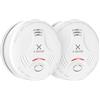 X-Sense Rilevatore di Fumo con Batteria da 10 Anni, Allarme Incendio Conforme Allo Standard EN14604, SD11, Confezione da 2
