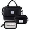 Artmitz Borsa da weekend da donna elegante borsone da viaggio, borsa da viaggio, borsa da palestra, borsone sportivo con beauty case e beauty case: perfetta come bagaglio a mano e borsa da weekend