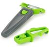 Börner Multi Peeler (3 in 1) - Pelatore a Julienne, Pelapatate, Sbucciatore Manico in uno - Pelapatate Multifunzionale - Pelaverdure per pelare, tagliare, guarnire - Colore: Verde