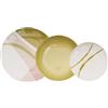 Villa Altachiara Set Piatti 6 Persone, Servizio Piatti 18 Pezzi, In Porcellana, Piatti Piani 26 Cm + Piatti Fondi 21 Cm + Piatti Frutta 19 Cm, Moderni, Adatti A Microonde E Lavastoviglie, Linea Curve