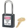Master Lock ML410BLK 410BLK Lucchetto di sicurezza Lockout Tagout, nero, 9,2 x 4,8 x 2,7 cm