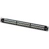 Techly Professional 022908 Pannello Patch STP 24 Posti RJ45 Cat. 6A Nero