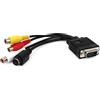 Unknown N/A VGA SVGA a S-Video 3RCA TV AV Convertitore Cavo Adattatore 18cm 7