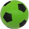 alldoro- Palla in gommapiuma, 20 cm, 153 g, Verde, a Forma di Calcio Schiuma, Colore, 63104
