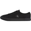Calvin Klein Uomo Sneakers Vulcanizzate Canvas Profilo Basso, Nero (Triple Black), 41 EU