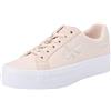 Calvin Klein Jeans Donna Sneakers Vulcanizzate Flatform Low Scarpe, Rosa (Whisper Pink/White), 40