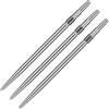 Target Darts Swiss Points, punte lisce per freccette Swiss Point (confezione da 3 punte), 40 mm, colore argento, accessori professionali per freccette