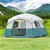 DanCoom Tenda da campeggio per 4 persone con parasole, tenda da cabina, tenda per festival musicali, escursioni e viaggi in spalla, tende da campeggio a cupola per 4/6 persone con grandi finestre a rete,