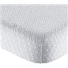 Generico Coprimaterasso confort Spugna Matrimoniale, cm 180x200+30, maxi Proteggi Materasso Elastico con Angoli (bianco, Singolo, cm 100x200+30)