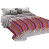 PELLECCHIA COLORI Copriletto Primaverile Estivo in Piquet, Made in Italy | Coperta Letto Cotone Jacquard Matitoni Fucsia/Rosa, Singolo (170 x 280)