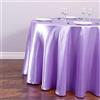 hokkk Tovaglia rotonda Tovaglia in raso Tovaglie multi-formato Tovaglia blu reale Copritavolo per banchetti per feste 180CM-70,86 pollici Viola chiaro