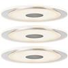 Paulmann 92543 Premium faretto incasso Set LED Whirl rot. 3x6W 18VA 150mm Allu t./Sat Alu/acr