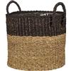 Scheurich Seegras 23 - Vaso da vimini con manici in erba marina, diametro 24 cm, altezza 20 cm, 7,5 l Vol.