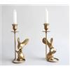 BSTGIFTS Portacandele conico per lettura topo, portacandele creativo a forma di animale, centrotavola da tavolo decorativo, portacandele in metallo, decorazione per la casa..